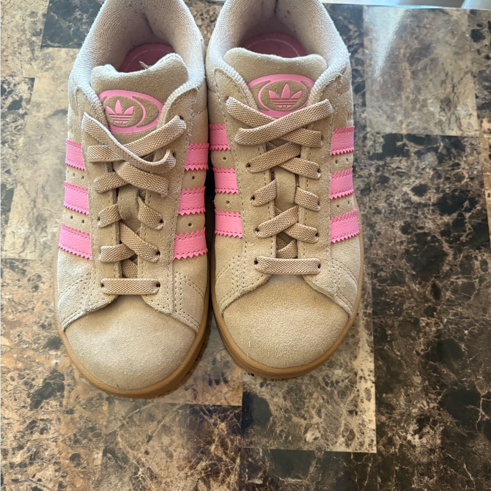 Adidas Kids Sneakers - Beige and Pink
